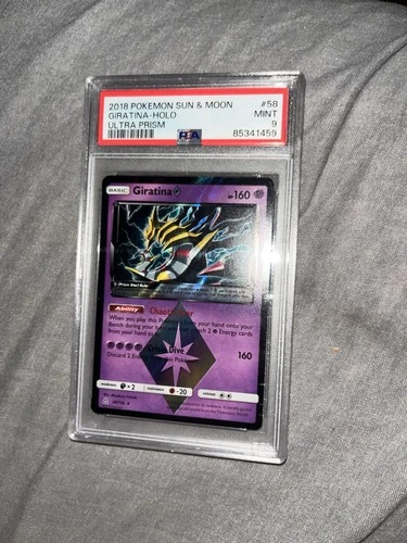 Giratina Prism Star 58/156 SM Ultra Prism Holo Prism Rare PSA 9 (2018)