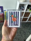 Acrylic Original One of a Kind Oranges Mini Art Card- Striped Fruits Collection — photo 4