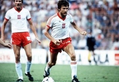 1982 World Cup Poland 3 v France 2 Poland's Stefan Majewski Old Photo