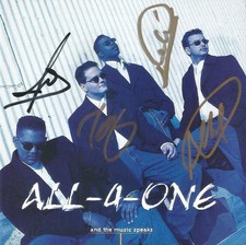 All-4-One Autographed And The Music Speaks CD