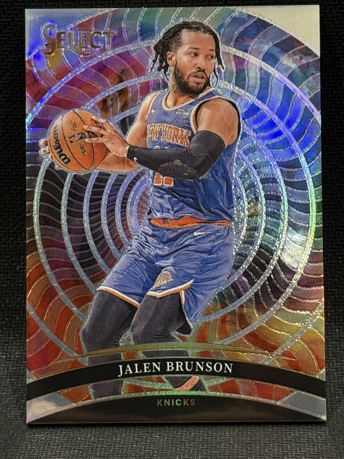 JALEN BRUNSON 2024-25 SELECT COLOR WHEEL SILVER PRIZM KNICKS