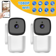 2x Camaras De Seguridad Wifi Casa Exterior Inalambrica Con Vision Nocturna 1080P
