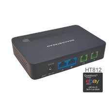 Grandstream GS-HT812 Gigabit Analog Telephone Adapter 2 FXS Port 2 SIP Profiles