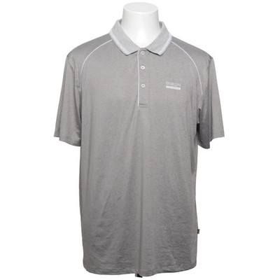 Bison, Poloshirt, Größe: L, Superflex, Grau, Elasthan/Polyester, Einfarbig #rJJ