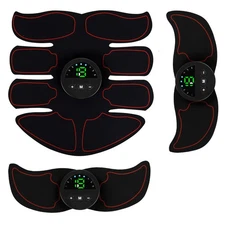 EMS Abdominal Muscle Toning Trainer ABS Stimulator Toner Fitness Strap Gym Belt