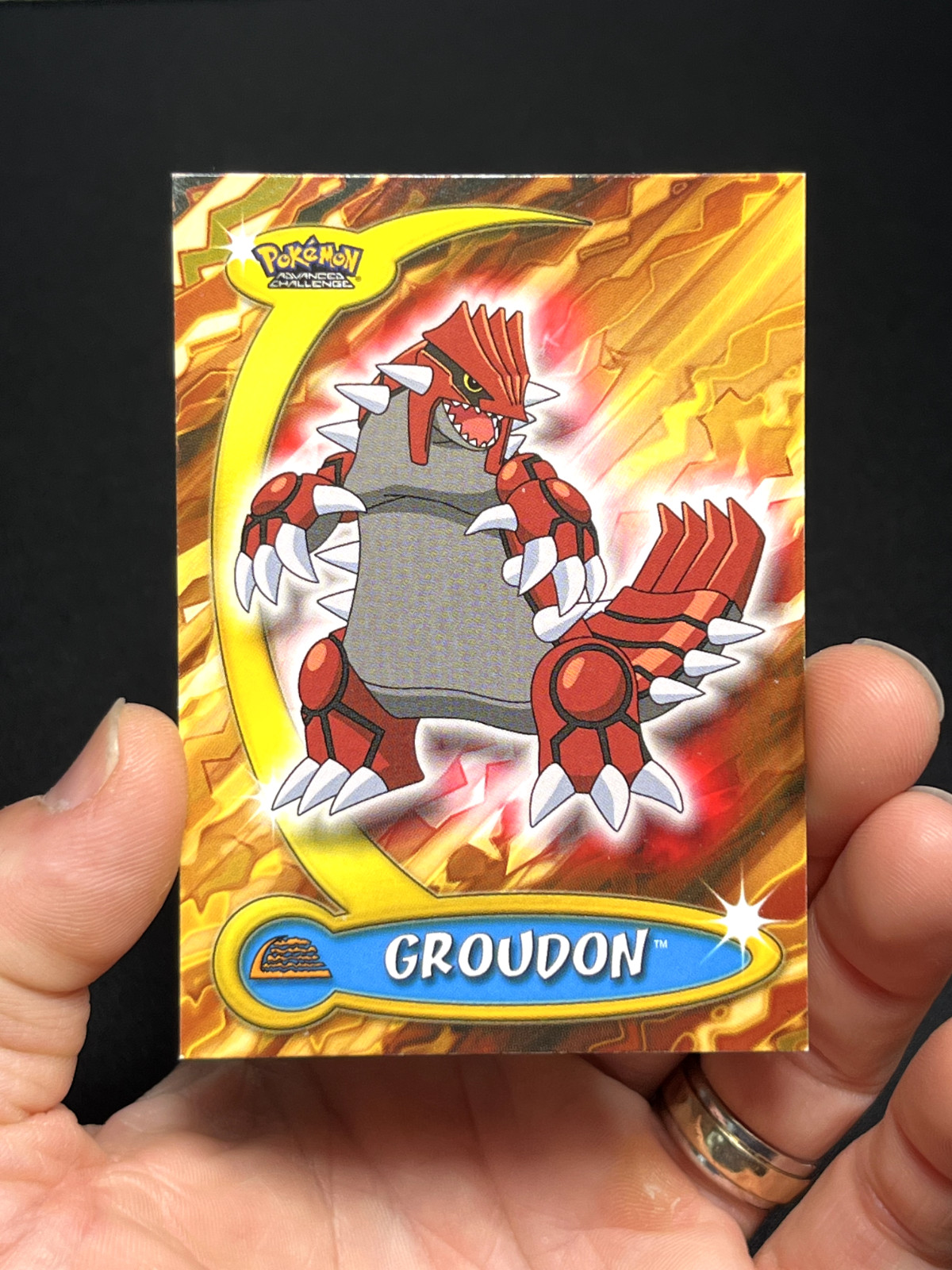 Topps Pokémon Advanced Challenge Non Holo Groudon #33