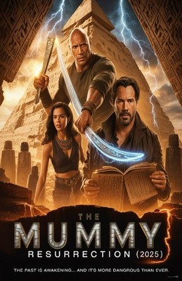 THE MUMMY Movie Wall Vinyl Decal Poster CANVAS Print Removable Adhesive