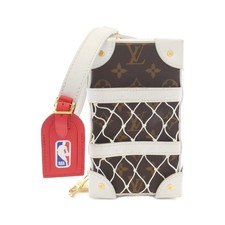 Autentica scatola telefonica Louis Vuitton Monogram (LVxNBA) baule morbido M8...