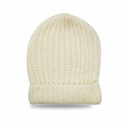RJM Damen creme Strickmütze weich warm Wintermütze Alltag Thermomütze