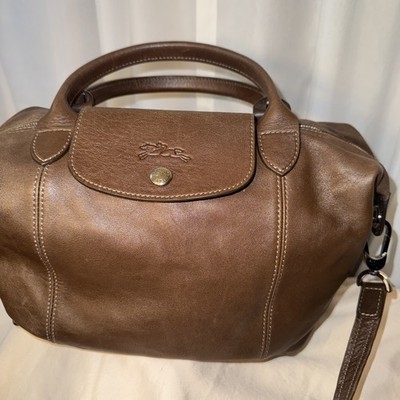 Longchamp le pliage Medium Shoulder tote bag Brown EC Mocha Stunning Bag