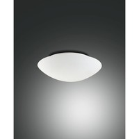 Deckenleuchte Pandora, E27, Metall / Geblasenes Glas, Weiß, Ø 25Cm