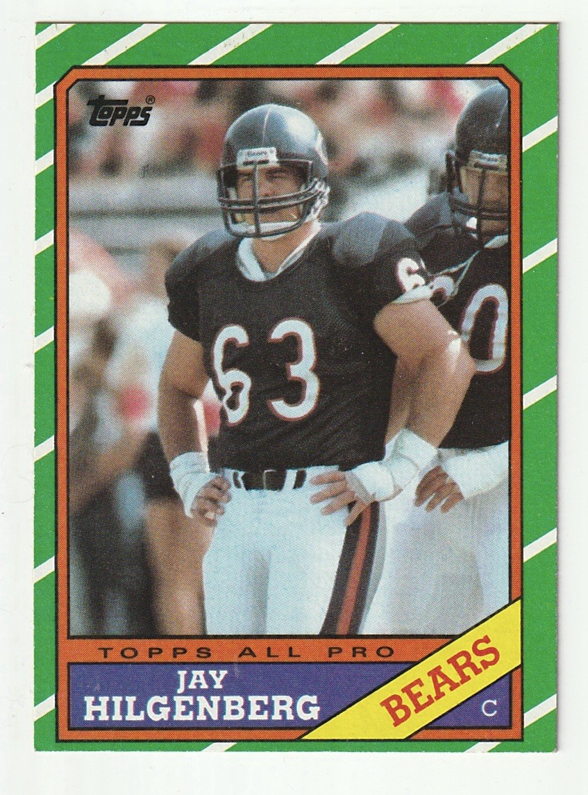 Jay Hilgenberg 1986 Topps Rookie #17 - Chicago Bears RC