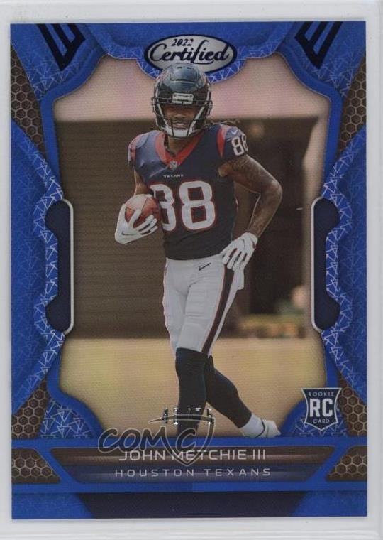 2022 Certified Rookies Mirror Blue 43/75 John Metchie III #117 4vy