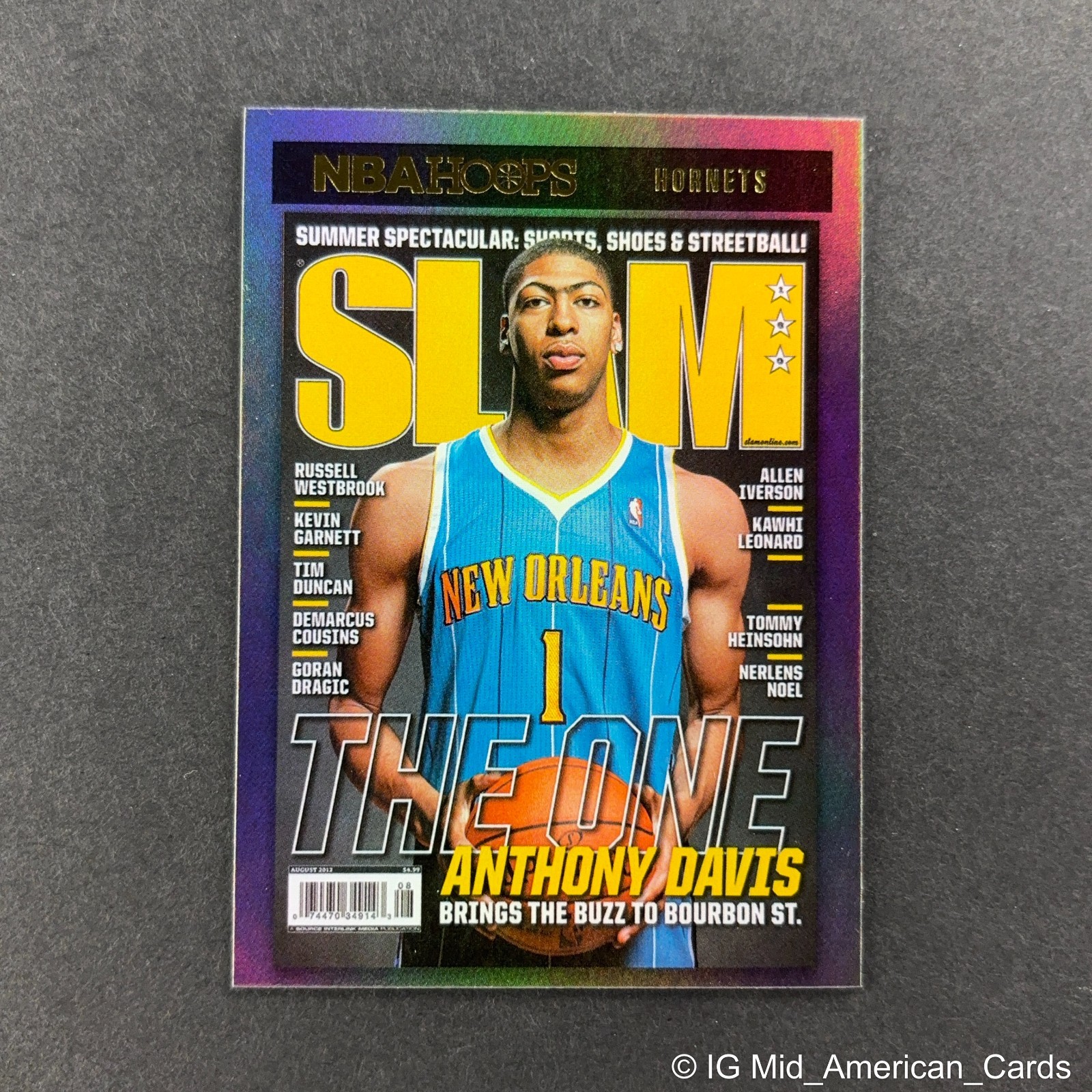 2020-21 Panini NBA Hoops Slam Holo Anthony Davis #15