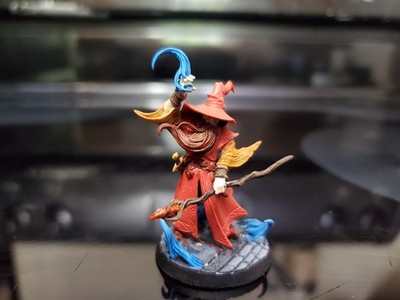 Painted Miniature Human Male Wizard Perfect for D&D Pathfinder Other TTRPG 32mm 