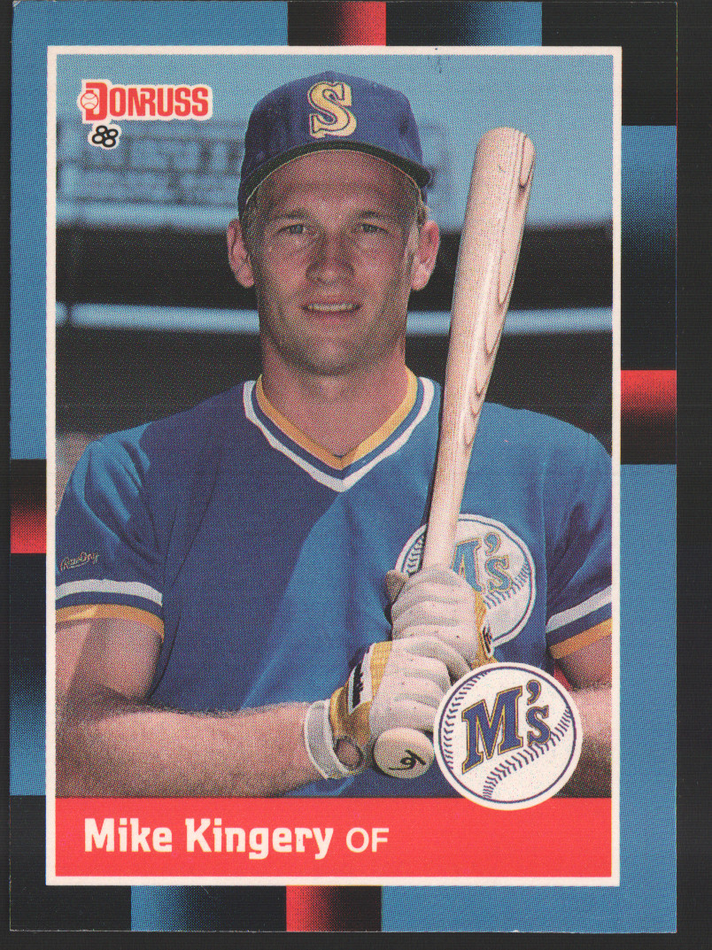 1988 Donruss Baseball #322a - Mike Kingery VAR - Seattle Mariners  88-677