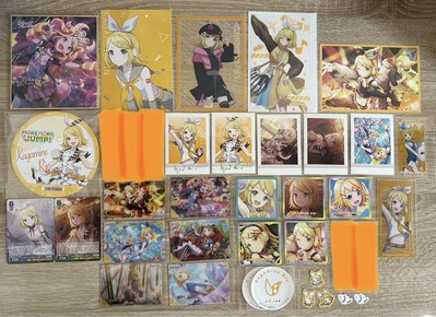 Project Sekai Kagamine Rin goods set colored paper, various cards sold together