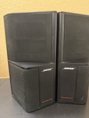 Bose Acoustimass SE-5 Dual Cube Satellite Speakers Pair Black Made