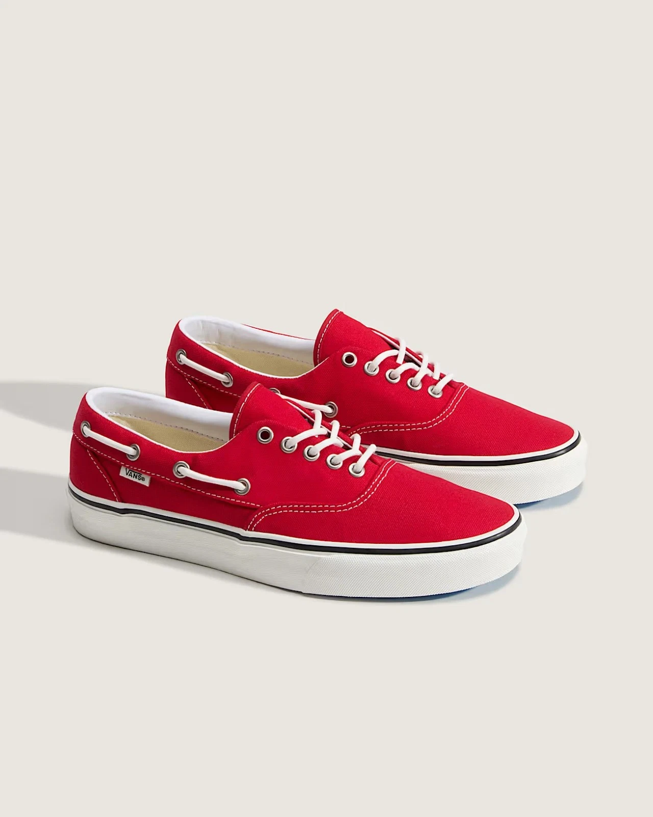VANS Premium Authentic Boat Original Shoes Red/ White