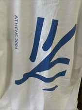 Athens Greece Olympic Games Visa Promo T Shirt Men's Sz XL Vtg 2004 DKL Quality