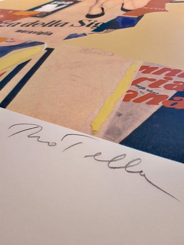 Mimmo ROTELLA: La calza della signora,serigrafia e collage, Pop Art,cinema,moda - Foto 3 di 7