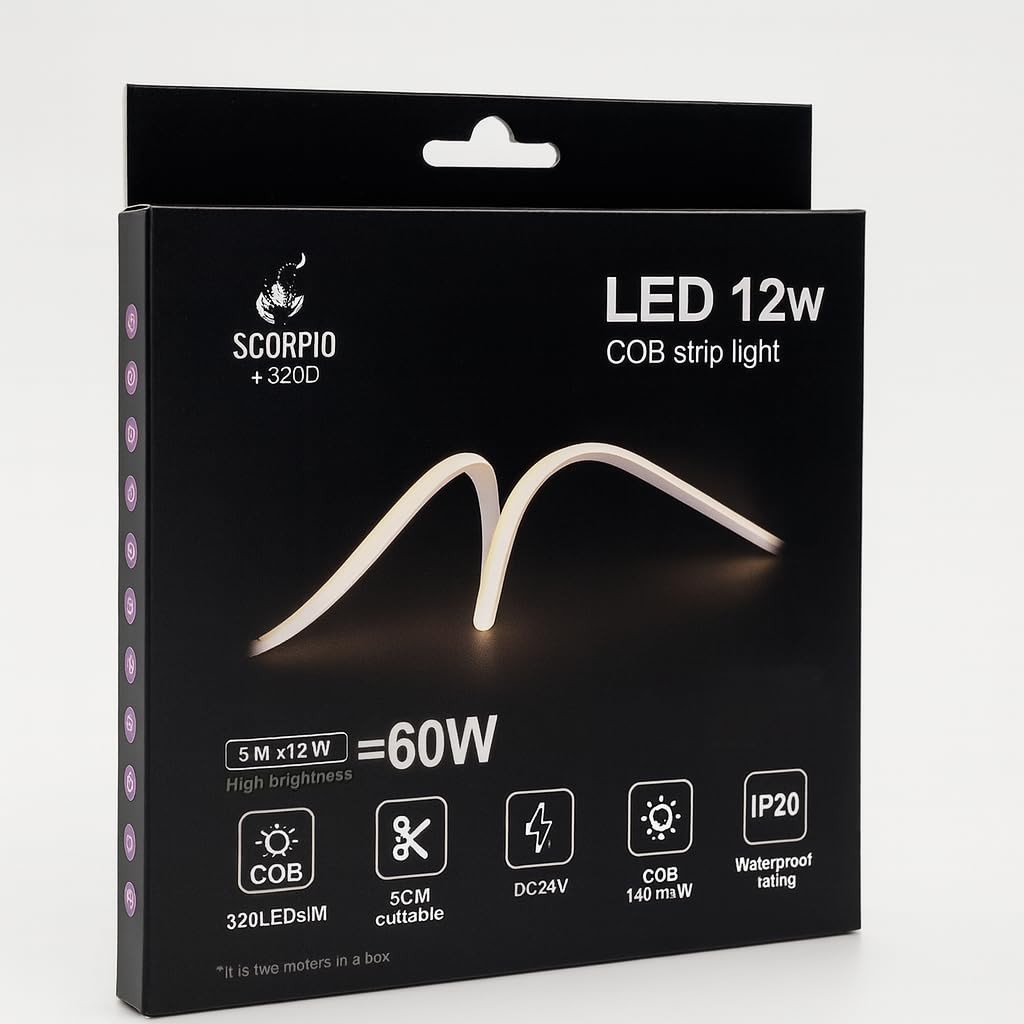 Ruban LED COB pour corniche de salon et rétroéclairage de cuisine moderne