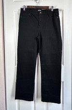 Buffalo David Bitton Women's Sz 10/30 Black Alyssa High-rise Straight Leg Jeans