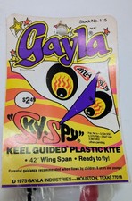 Vintage 1975 Gayla Sky Spy Kite 42  Wing Span Stock No. 115 New Sealed
