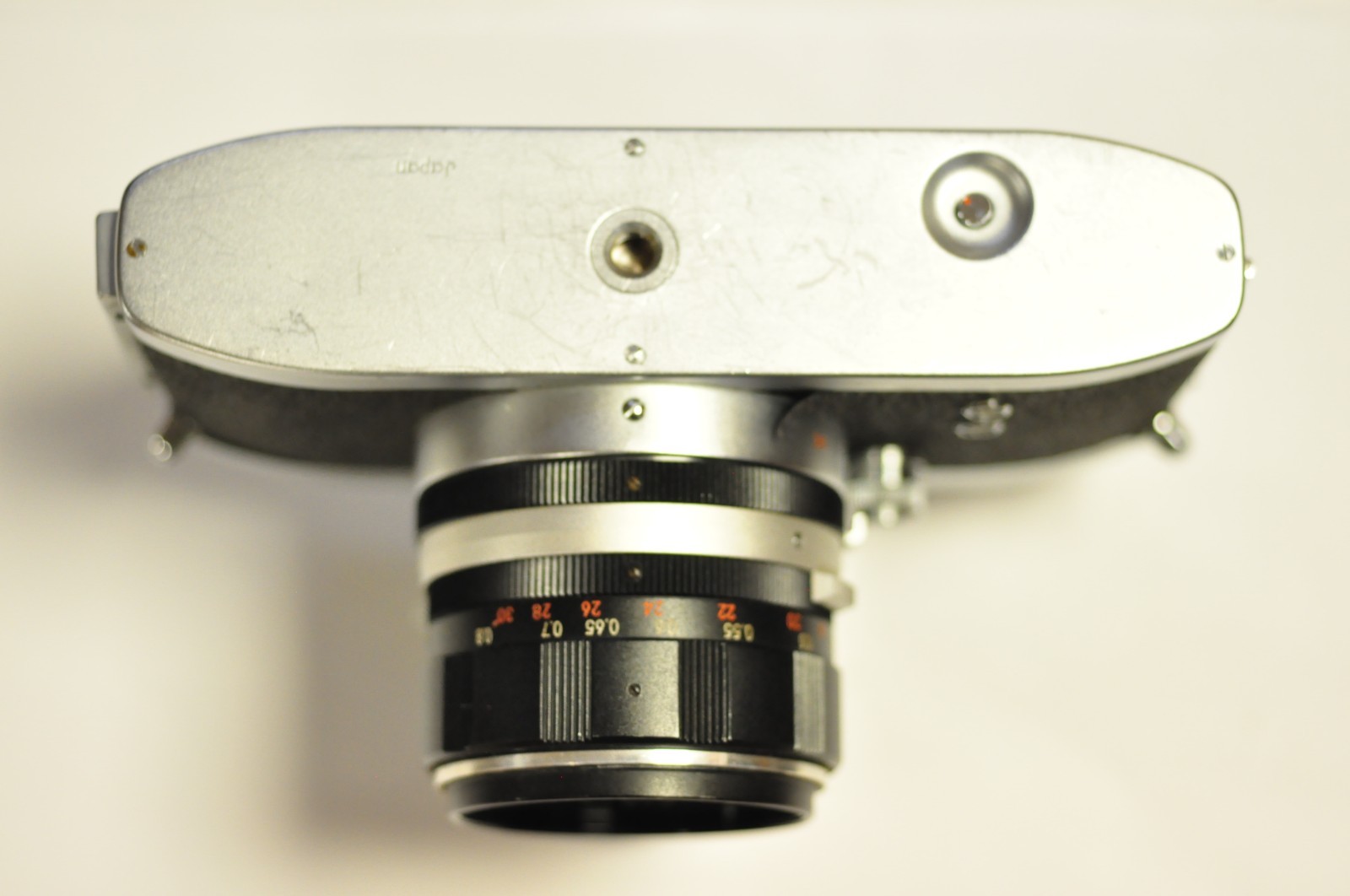 Miranda "Fv" 35mm  body with a 5cm f1.9 bayonet lens and case.