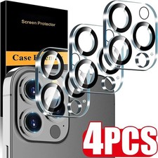 4x For iPhone 17 16 15 14 13 12 11 Pro Max Tempered Glass Camera Lens Protectors