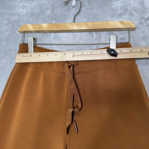 Spanx Pants Womens Medium Brown Wide Leg Petite AirEssentials Drawstring Lounge - Picture 5 of 11