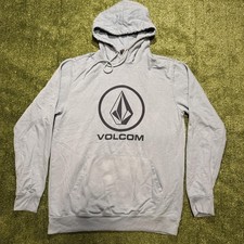 Volcom Circle Stone Logo Grey Hoodie Large