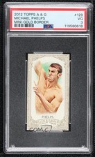 2012 Topps Allen & Ginter's Retail Mini Gold Border Michael Phelps PSA 3 8nf