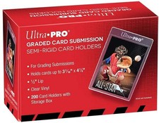 Ultra Pro Graded Card Submission Semi Rigid 1/2-inch Lip Tall Sleeves | 200-Coun