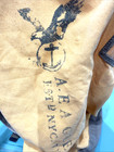 Vtg Y2K American Eagle Yellow & Tan Canvas Duffel Bag Backpack Rucksack — photo 4