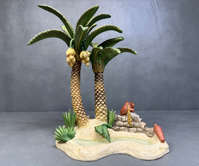 Lenox Little Town of Bethlehem Oasis with Tree Christmas Figurine with Box