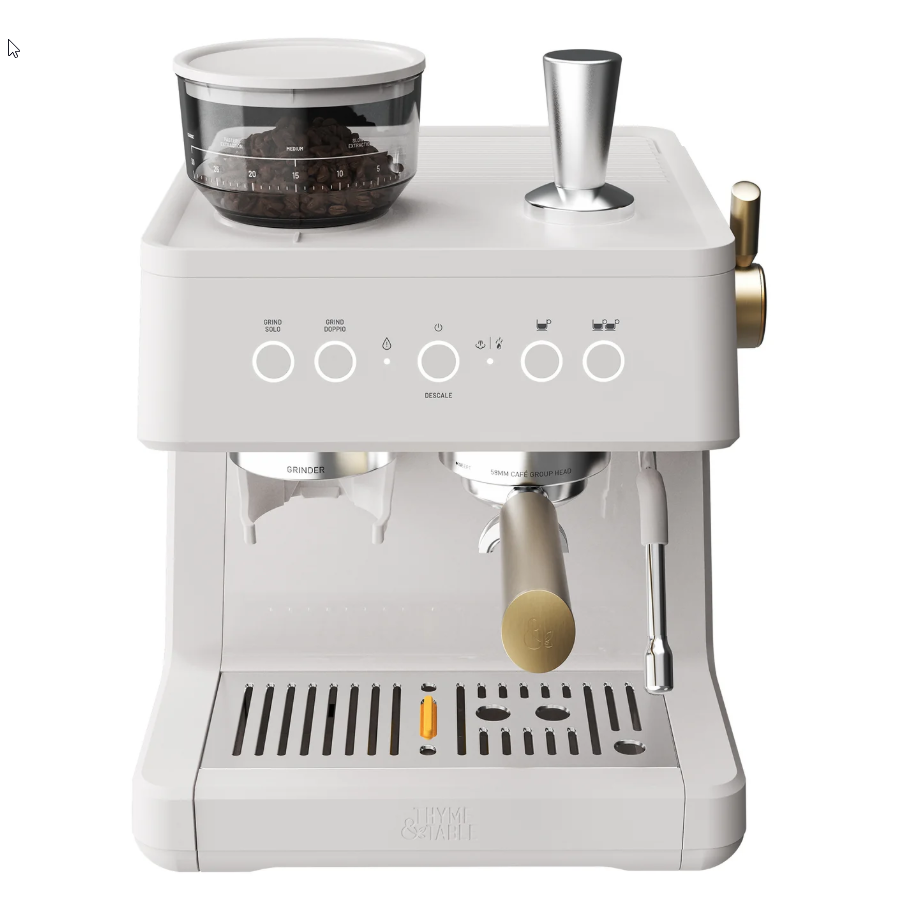 Thyme & Table Barista-Grade (TT1579-S) - Espresso Coffee Machine - Sand White