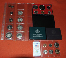 Sammlung-USA-US MINT PROOF SET 1776 -1976 -Liberty Dollar+ 1977-(24m&uuml;nzen)