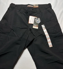 5.11 Tactical Pants Mens 38x32 Black Fast-Tac Cargo Ripstop Work Utility 74439