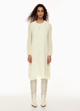 Aritzia Wilfred Daydreamer Light Birch Midi Dress NWT XS