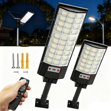 LED Commercial Solar Street Lights Outdoor Garden Motion Sensor Wall Lighting