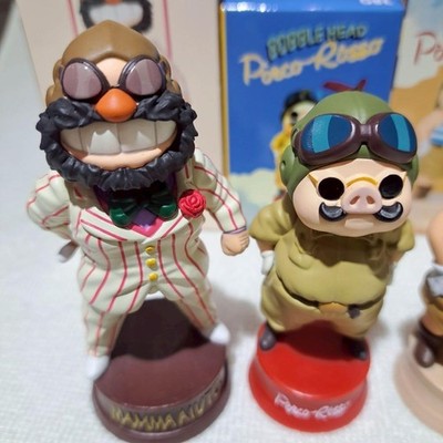 Studio Ghibli Porco Rosso Porco & Boss Bobblehead 4-Pc Set New | eBay