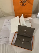 Hermès Calvi Duo Compact Neu Kartenetui Portemonnaie