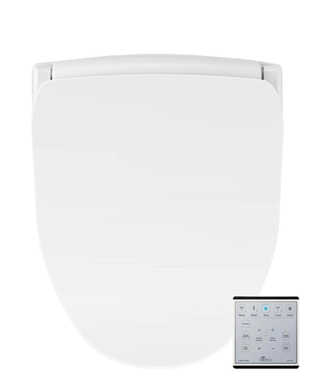 BIO BIDET SLIM TWO BIDET SMART TOILET SEAT- ELONGATED - WHIT