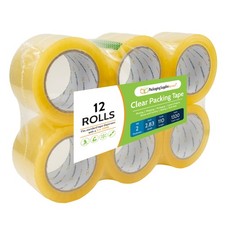 Clear Shipping Packing Moving Tape 2.83 Inch x 110 Yards 2 Mil 12 Rolls