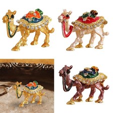 Scatola Portagioie Cammello Portatrucchi Etnico Portanello con Cerniera