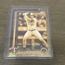 2025 Topps Gilded Collection Luke Keaschall Cast in Gold RC Rookie #/199 Twins