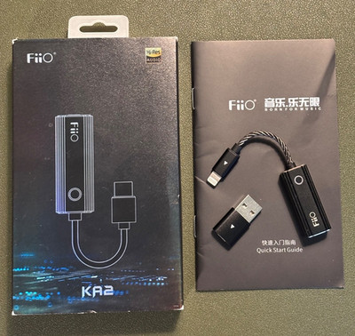FiiO JadeAudio KA2 4.4mm Balanced Headphone Amps USB DAC DSD256 32bit/384kHz PCM