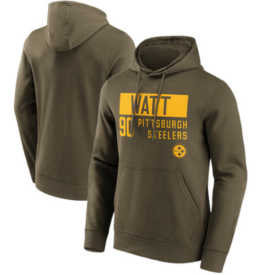 Pittsburgh Steelers Herren Hoodie TJ Watt Name & Nummer Kapuzenpullover - Neu