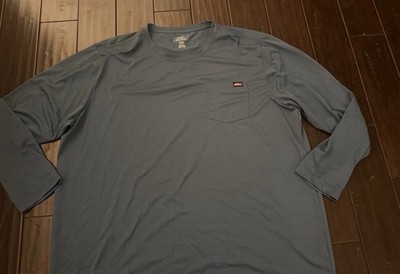 Dickies Men's Pullover Shirt 3XL Blue Long Sleeve